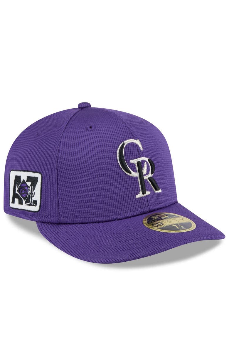 New Era Men's New Era Purple Colorado Rockies 2025 Spring Training Low Profile 59FIFTY Fitted Hat, Main, color, Purple