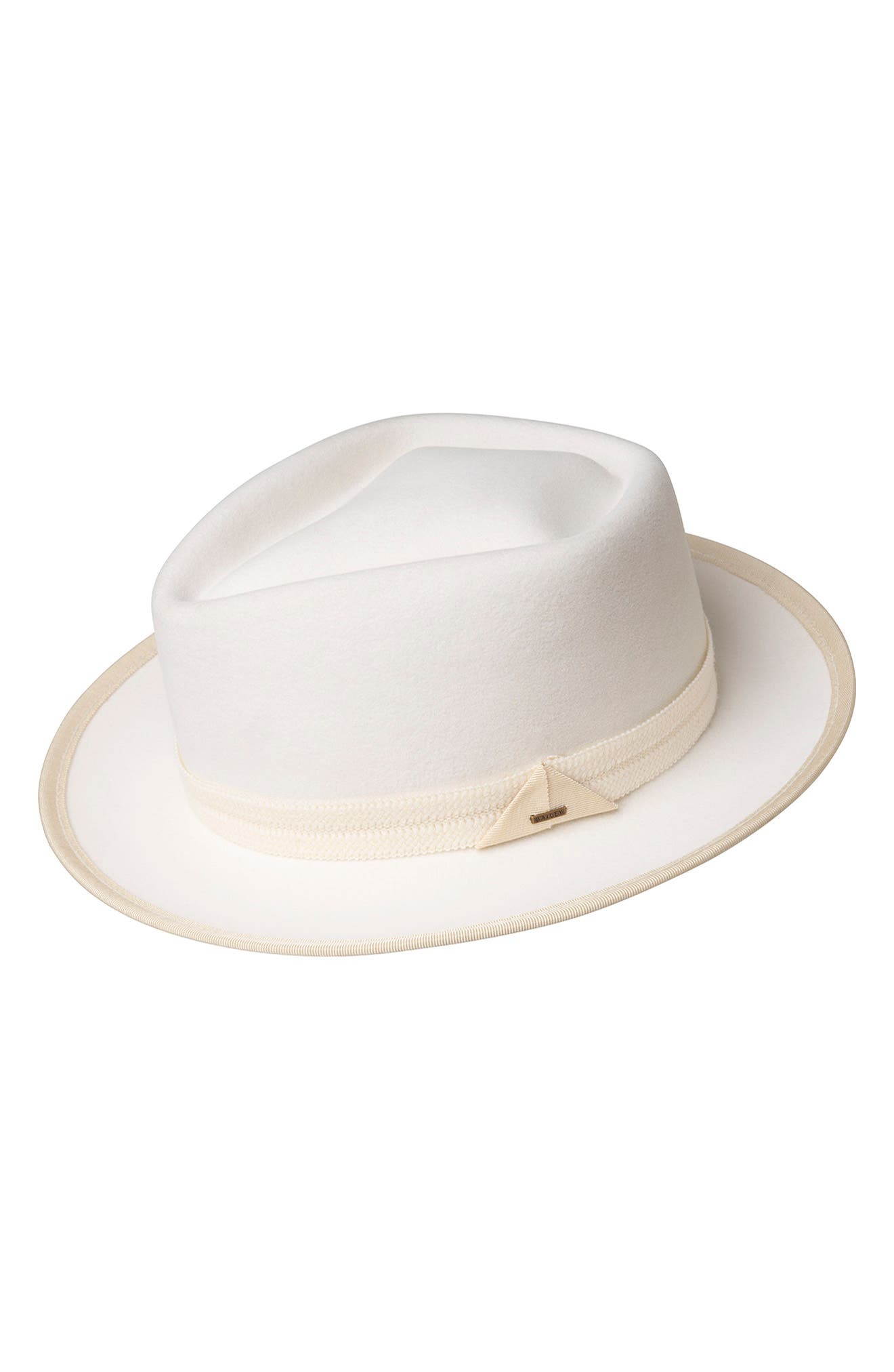 Bailey Reeder Wool Velour Fedora in Chalk 