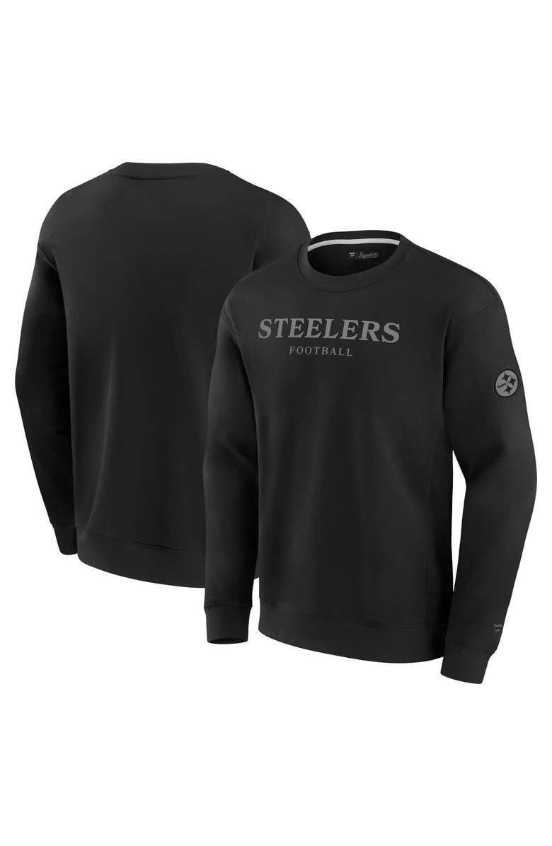 FANATICS Unisex Fanatics  Black Pittsburgh Steelers Elements Unlimited Fleece Pullover Sweatshirt, Alternate, color, 