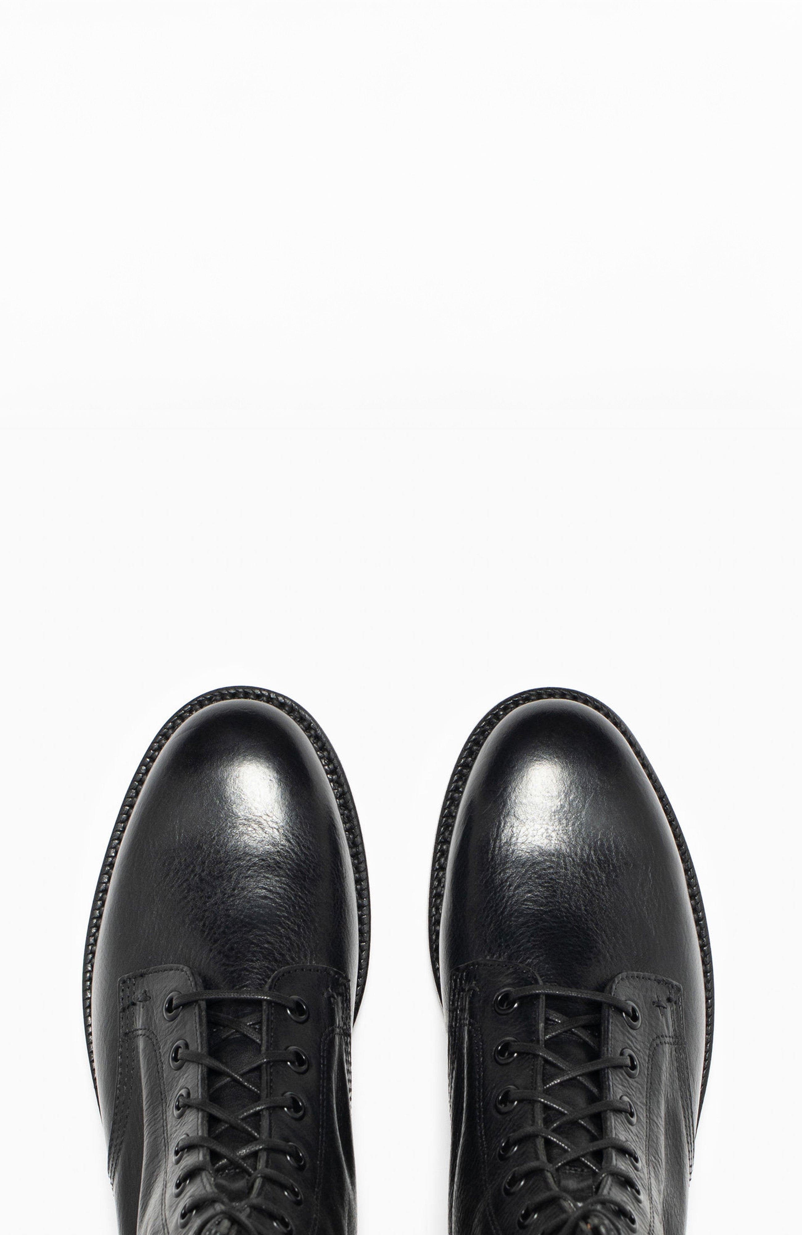 Grant Stone Combat Boot, Alternate, color, Nero