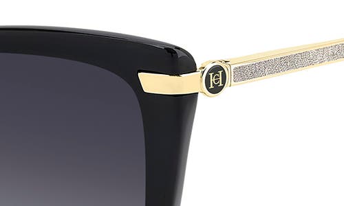 Carolina Herrera 55mm Gradient Rectangular Sunglasses