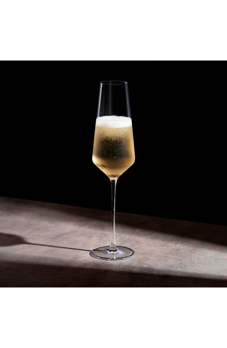 Viski Reserve Liminal Champagne Flutes Set of 2, Alternate, color, Clear