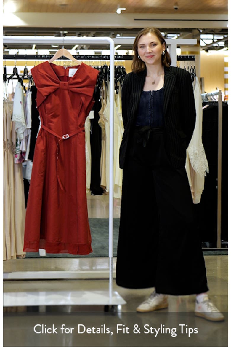 Bow Belted Midi Dress video