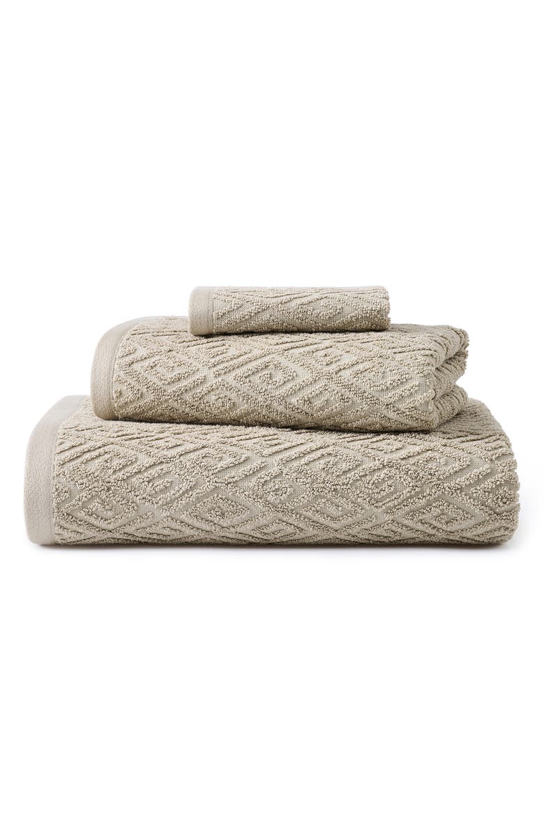 John Robshaw Maze Towel, Main, color, Sand