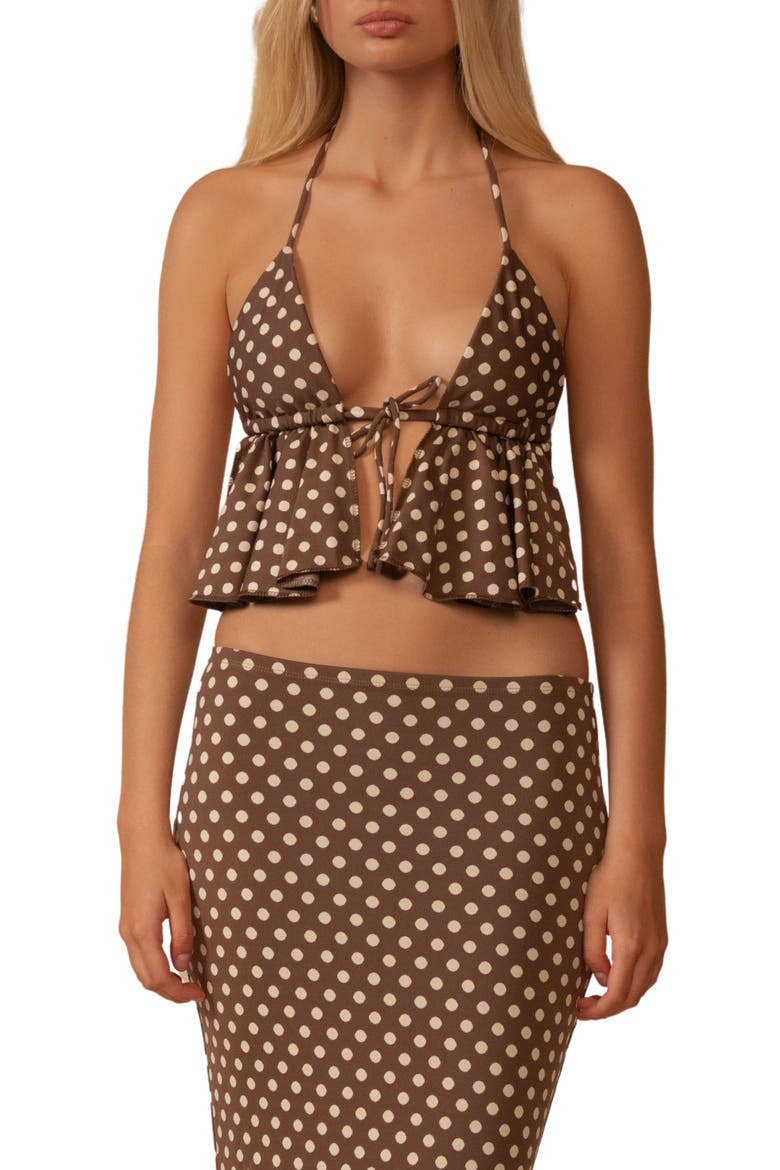 Vivian Emma Cover-Up Crop Top, Main, color, VIVIAN
