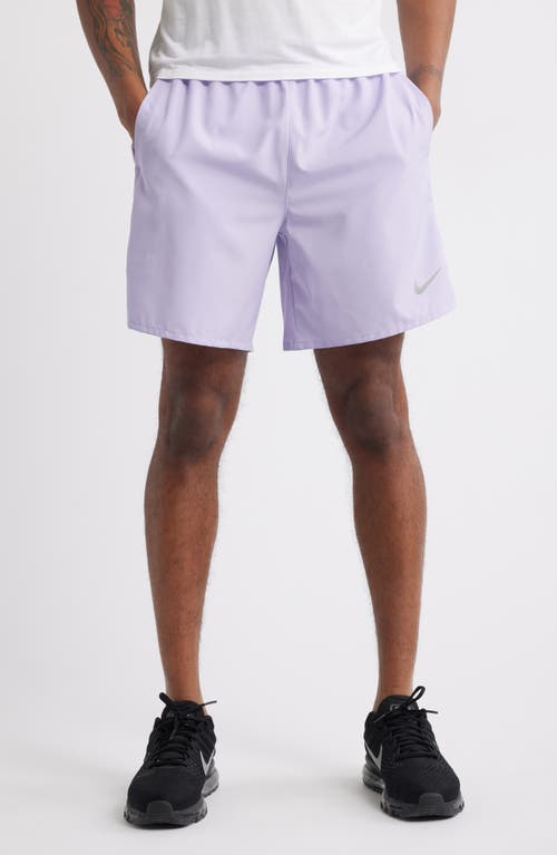 Nike Dri-fit Challenger Athletic Shorts In Purple