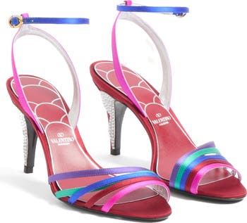 サンダル・ミュール VALENTINO Valentino Garavani 'Ladycrush' sandals Valentino Garavani Ladycrush Leather Ankle-Strap Sandals