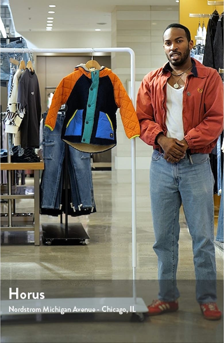 Kids' Borg Quilted Colorblock Hooded Jacket, sales video thumbnail