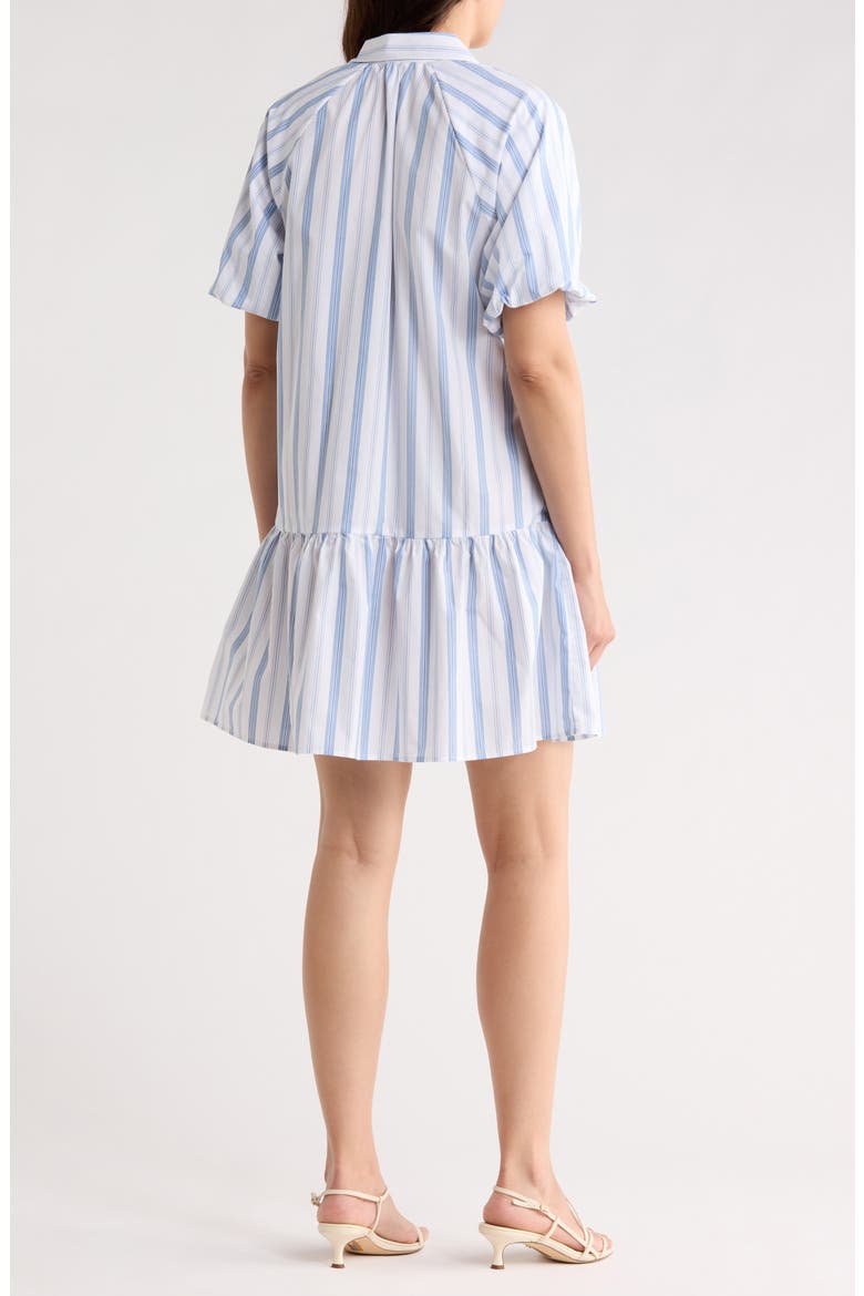 Stripe Poplin Shirtdress, Alternate, color, BLUE MULTI STRIPE
