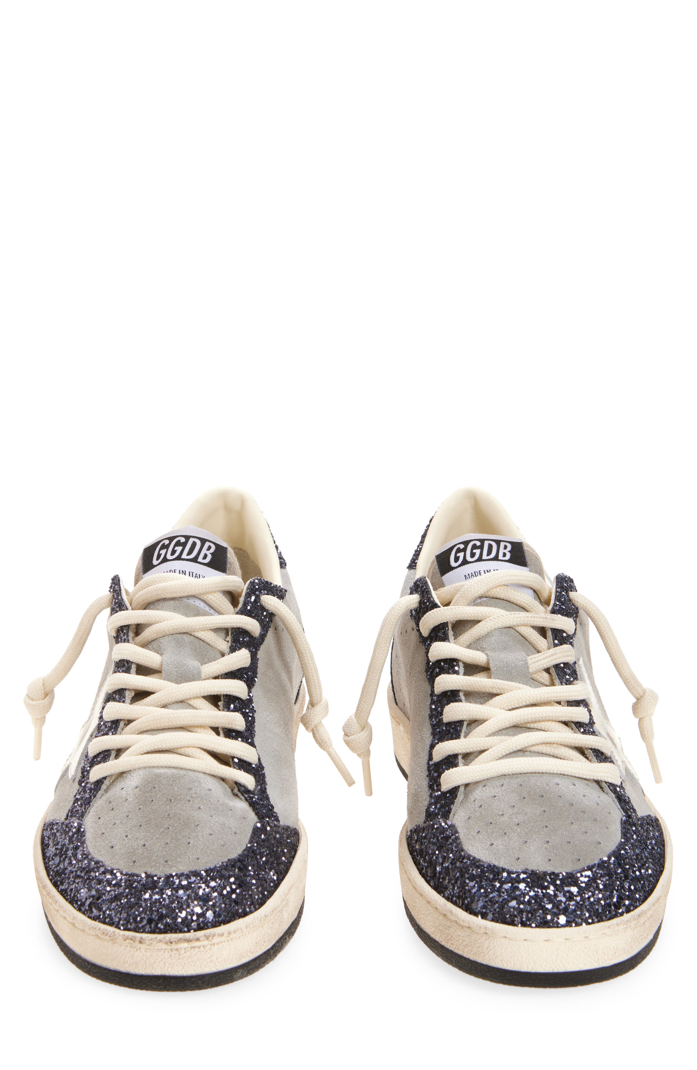 Golden Goose Ball Star Low Top Sneaker, Alternate, color, Grey/ Navy Blue/ Cream
