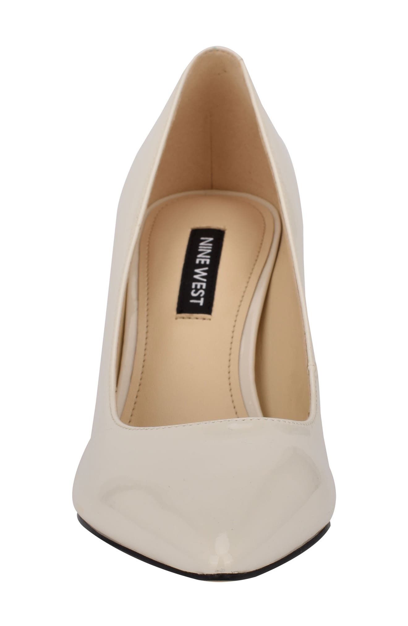 Cara 3 Pointed Toe Pump, Alternate, color, CREAM PATENT