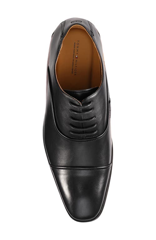 Tommy Hilfiger Saylor Cap Toe Oxford In Black