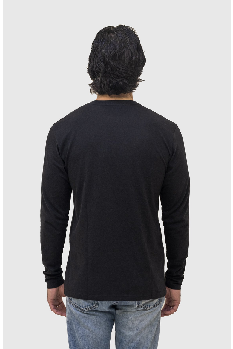 Standard Long Sleeve Crew Neck T-Shirt, Alternate, color, Black