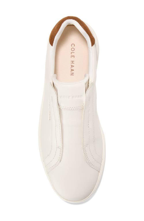 Cole Haan Grand Crosscourt Luxe Slip-on Sneaker In White