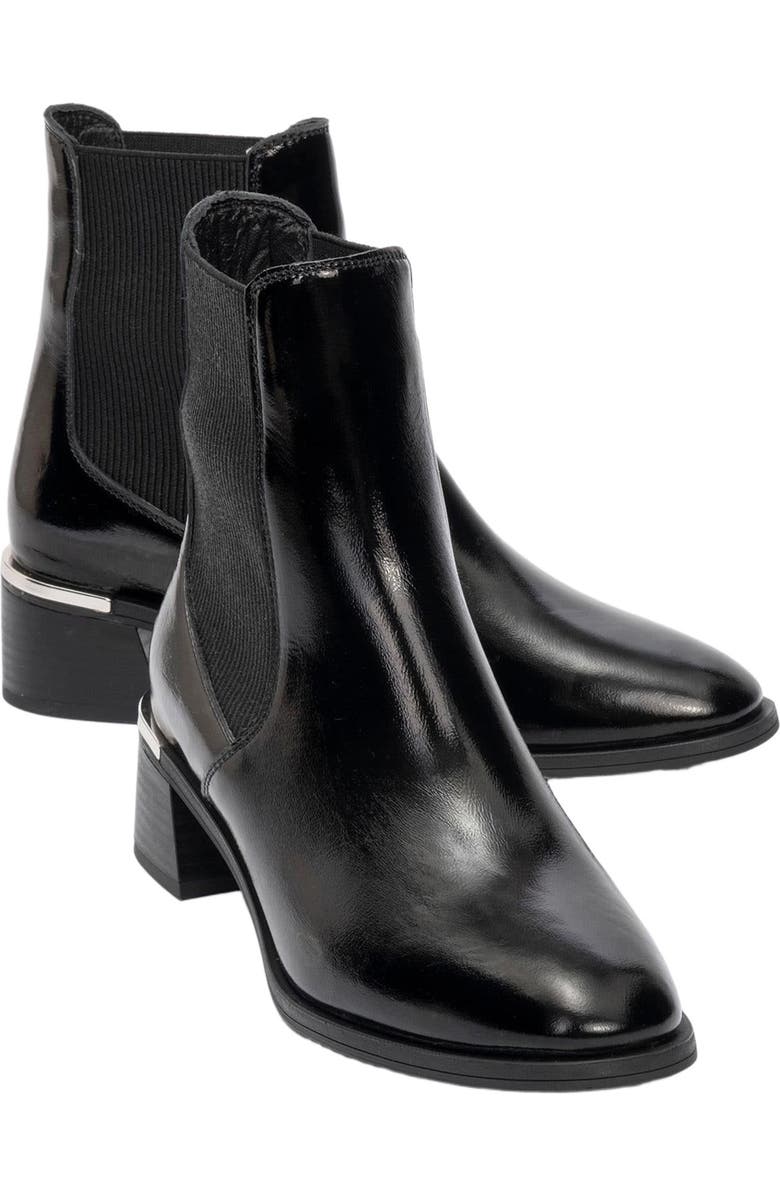 Forever & Always Shoes Neiva Leather Chelsea Boot, Main, color, Black Patent Leather
