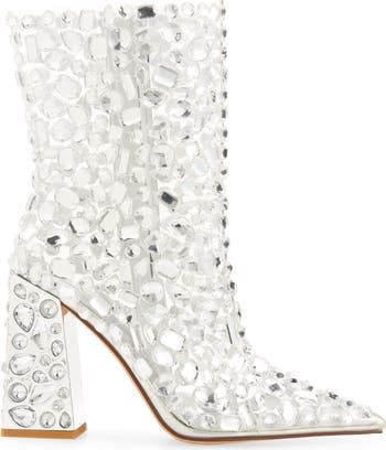 Agave Embellished Pointed Toe Bootie