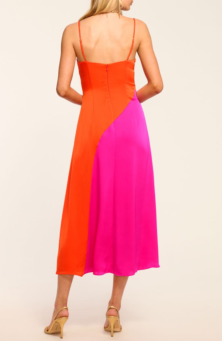 Ramy Brook Jasmine Colorblock Lace Detail Dress, Alternate, color,