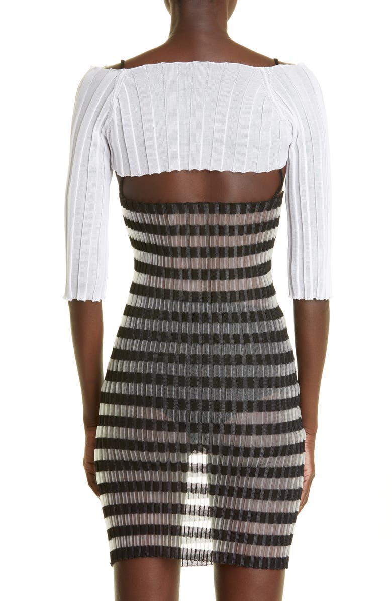 A. Roege Hove Ara Ribbed Cotton Blend Cardigan, Alternate, color,