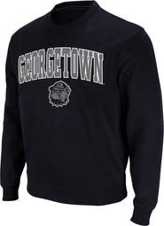 COLOSSEUM Men's Colosseum Navy Georgetown Hoyas Arch & Logo Crew Neck Sweatshirt
