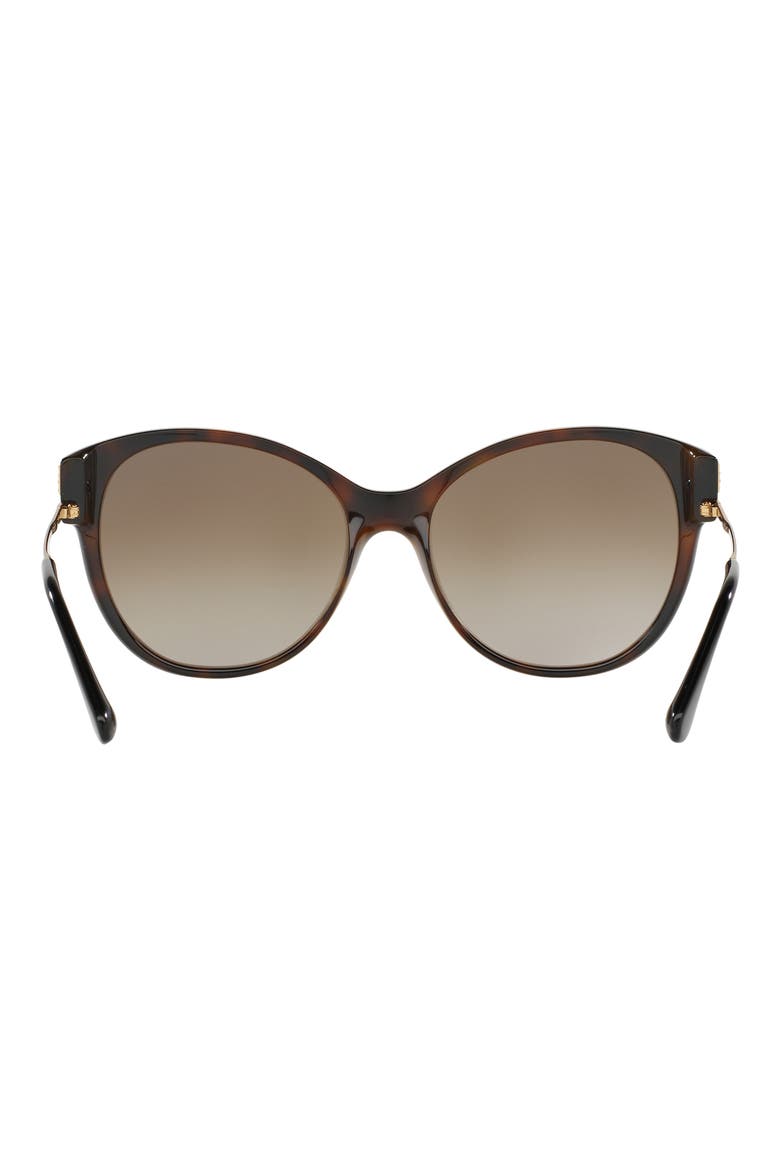 57mm Gradient Cat Eye Sunglasses, Alternate, color, HAVANA / LIGHT/DARK BROWN GRADIENT