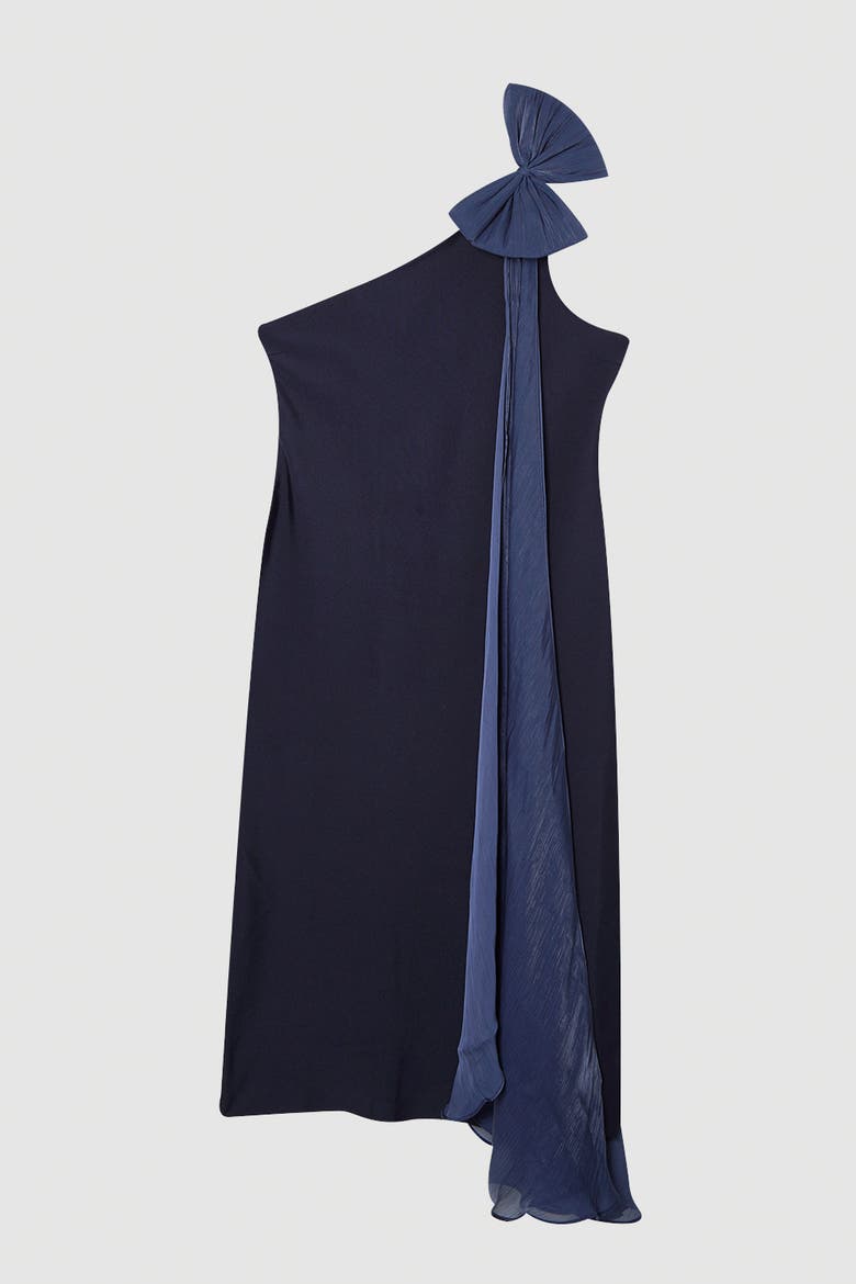 Tassel Sleeve Detail Maxi Dress, Alternate, color, Navy