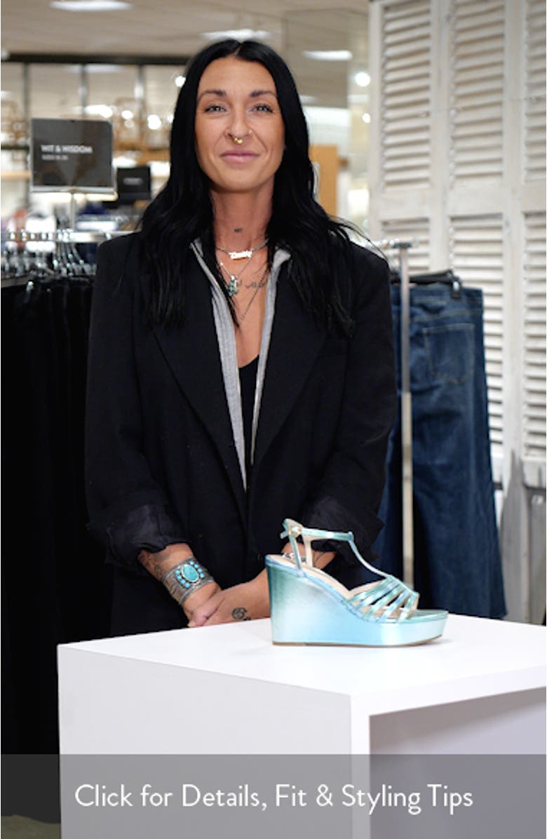 Celia Ankle Strap Platform Wedge Sandal, sales video thumbnail