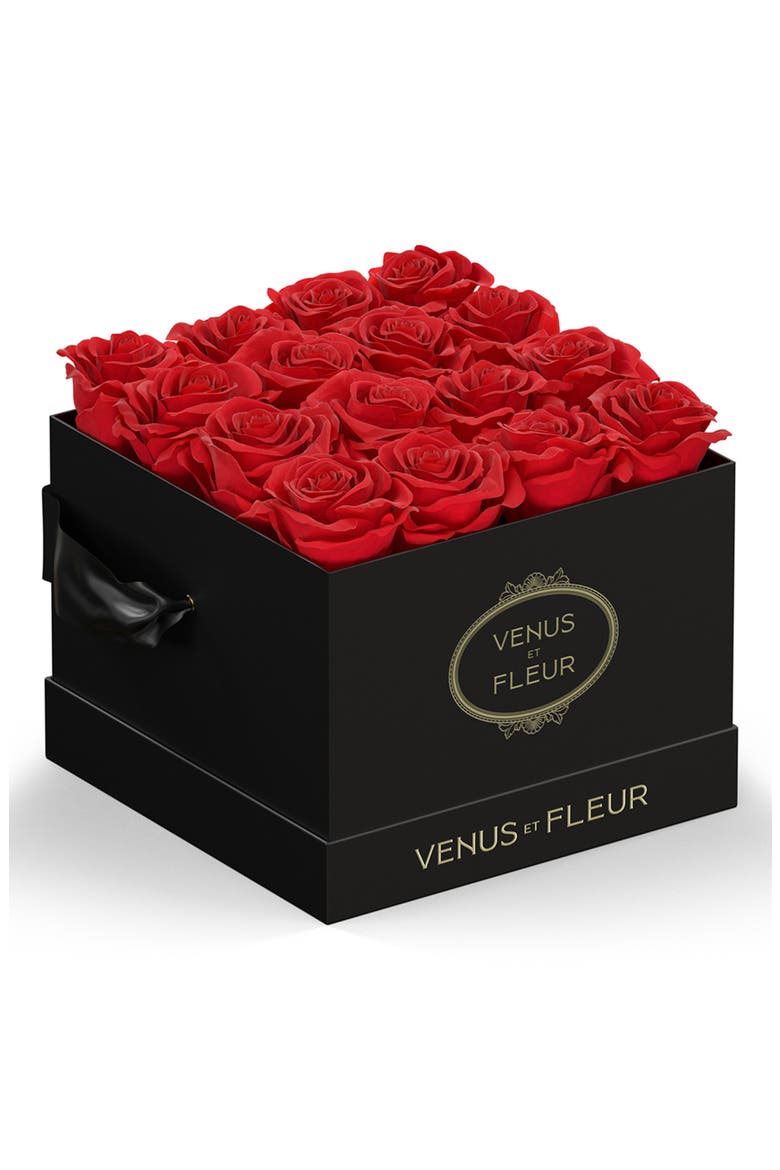 Classic Small Square Eternity Roses, Main, color, RED