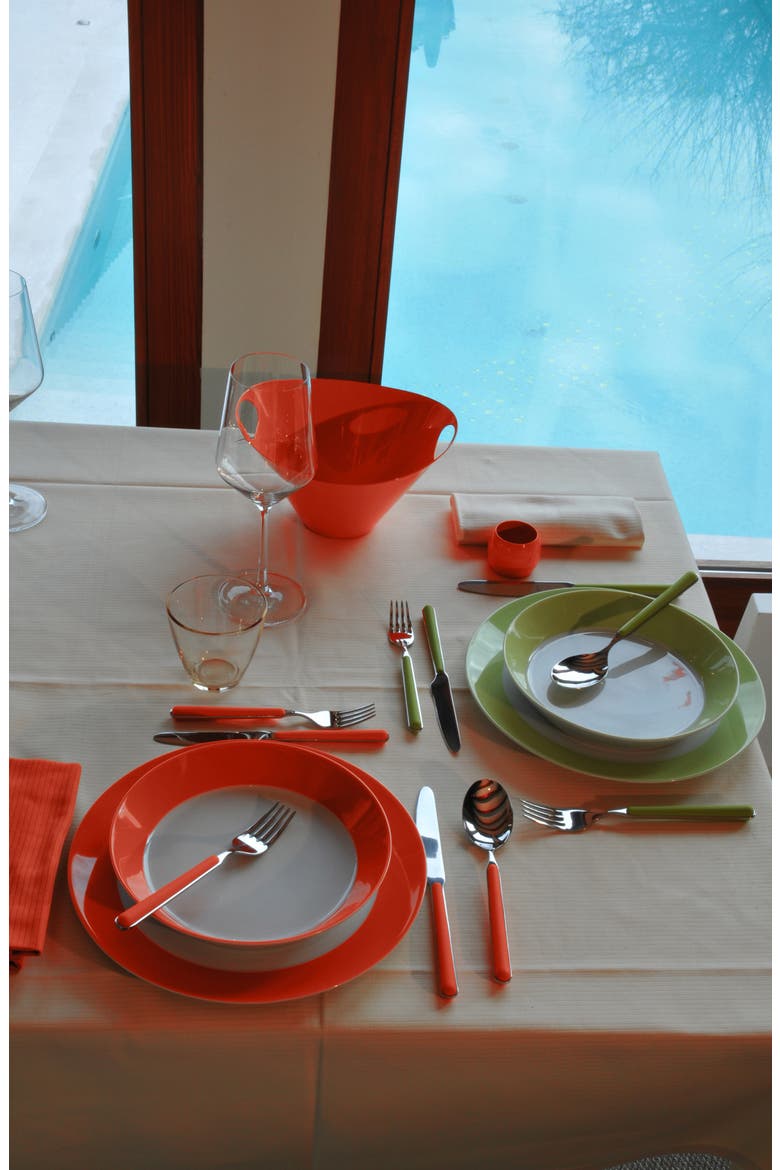 Fantasia 7-Piece Place Serving Set, Alternate, color, NEW CORAL