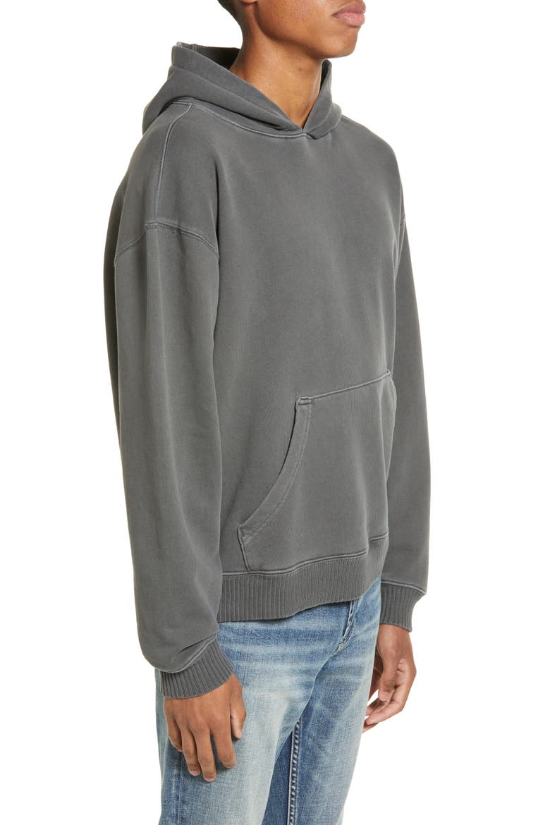 Core Oversize Organic Cotton Brushed Terry Hoodie, Alternate, color, GREY