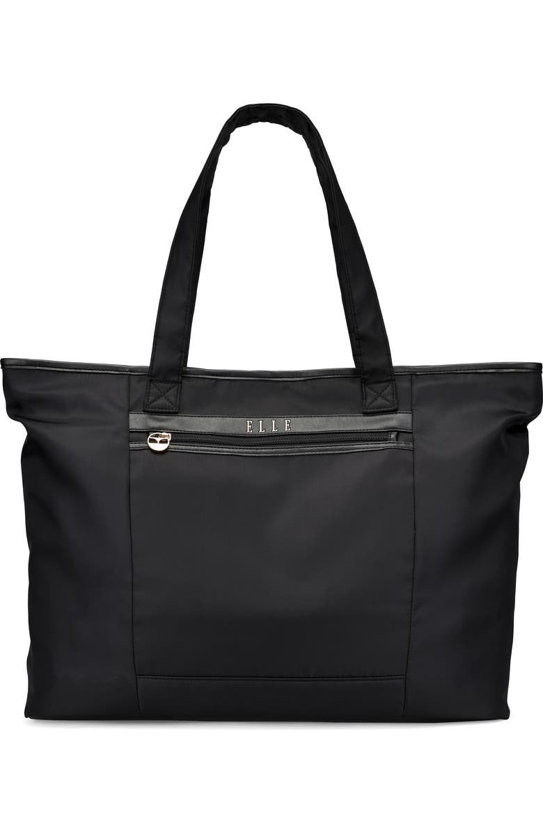 ELLE Rendezvous 38L Twill Weekender Duffel Bag, Main, color, Black