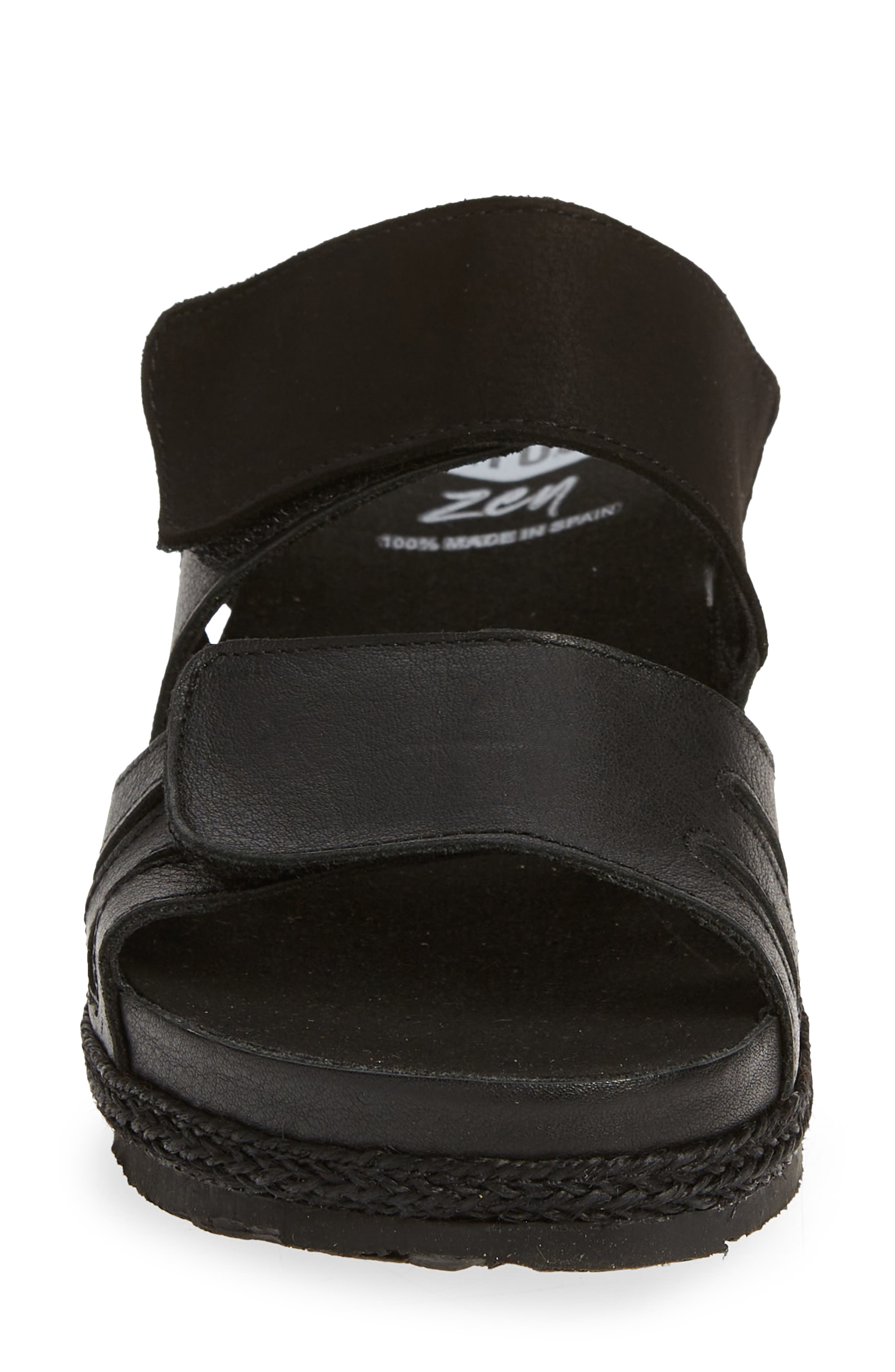 On Foot Cynara Slide Sandal, Alternate, color, Negre Black