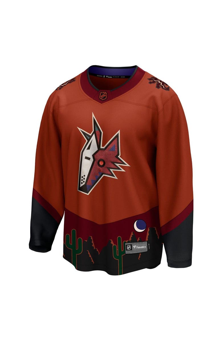 FANATICS Men's Fanatics Branded Burnt Orange Arizona Coyotes Special Edition 2.0 Breakaway Blank Jersey, Alternate, color, 