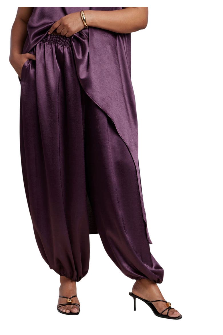 Satin Balloon Pant (plus), Main, color, WINTER BLOOM