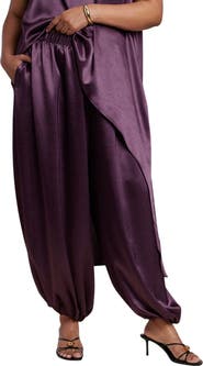 ELOQUII Satin Balloon Pant (plus)