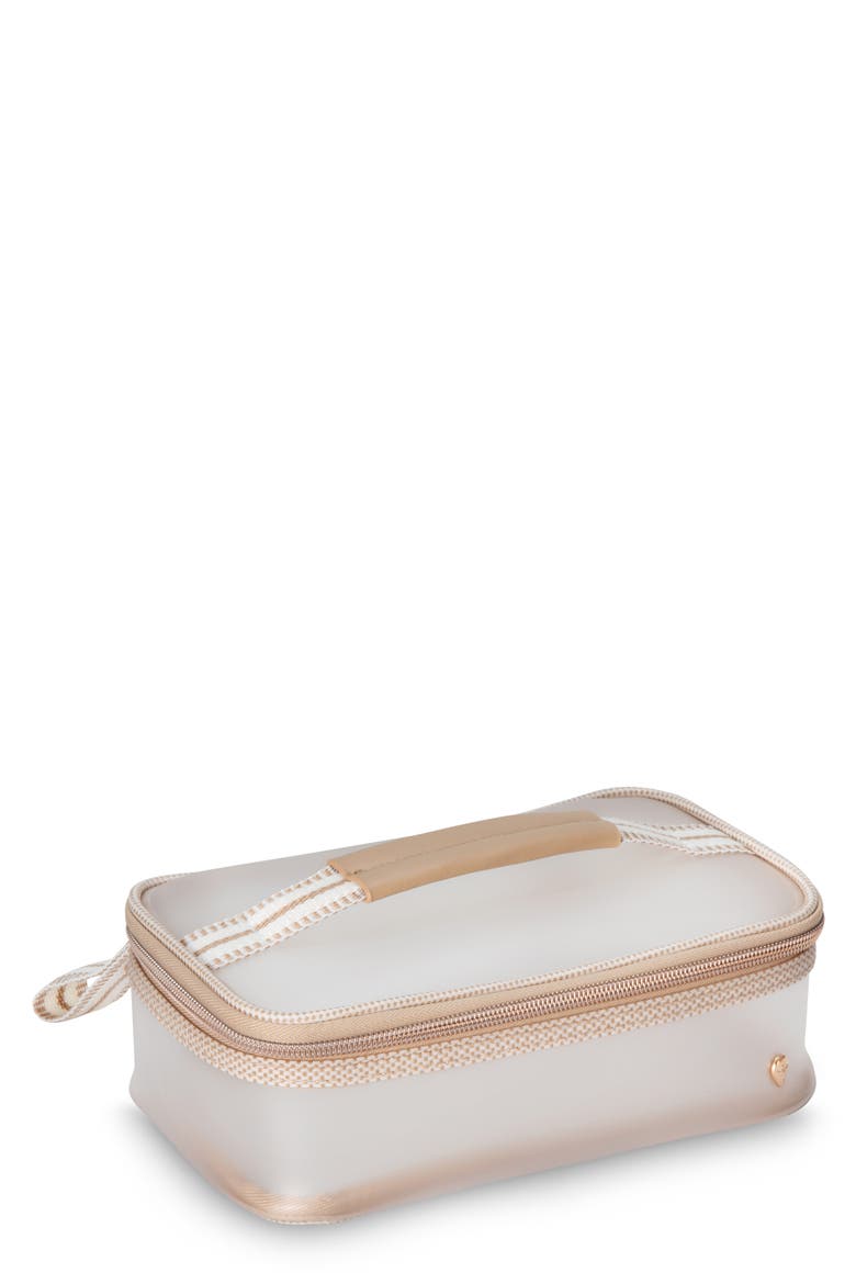 Medium Makeup Case, Main, color, WHITE