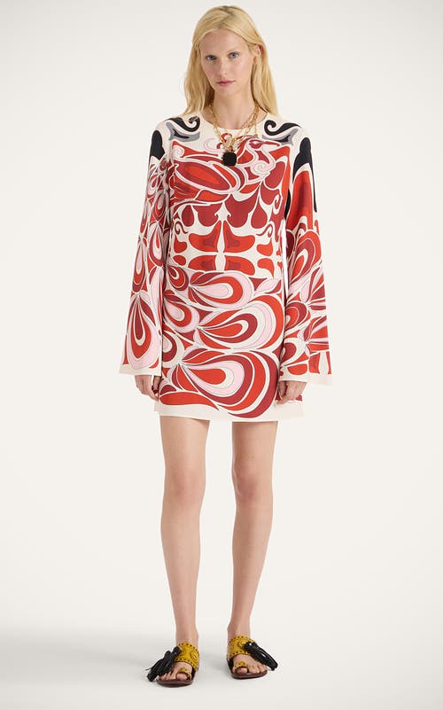 La Doublej Mini Supremes Printed Satin Minidress