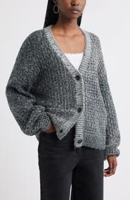 Treasure & Bond Textured V-Neck Cardigan