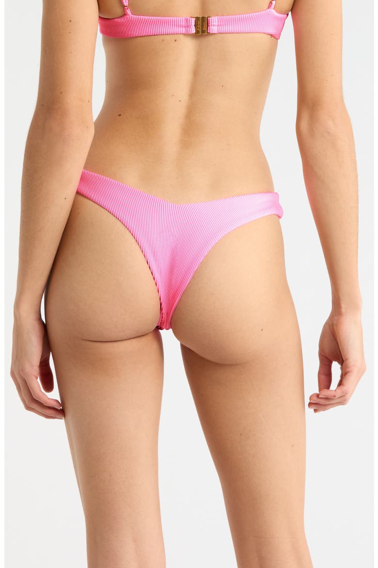 Y-Cut Cheeky Bikini Bottoms, Alternate, color, FAIRY FLOSS