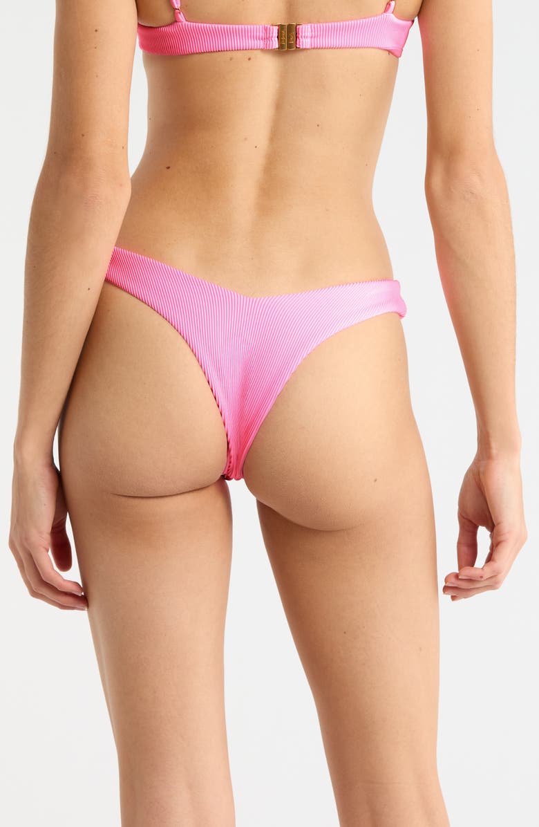 Kulani Kinis Y-Cut Cheeky Bikini Bottoms, Alternate, color, Fairy Floss