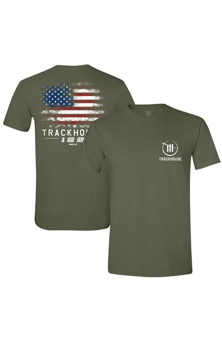 Trackhouse Racing Team Collection Men's Trackhouse Racing Team Collection Green TRACKHOUSE RACING Flag T-Shirt, Main, color, Green