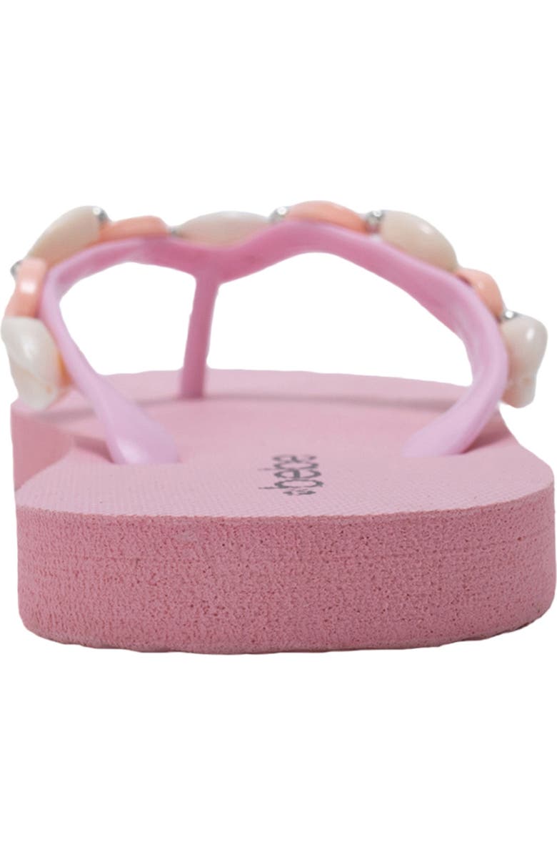 bebe Seashell Flip Flop, Alternate, color, Light Pink