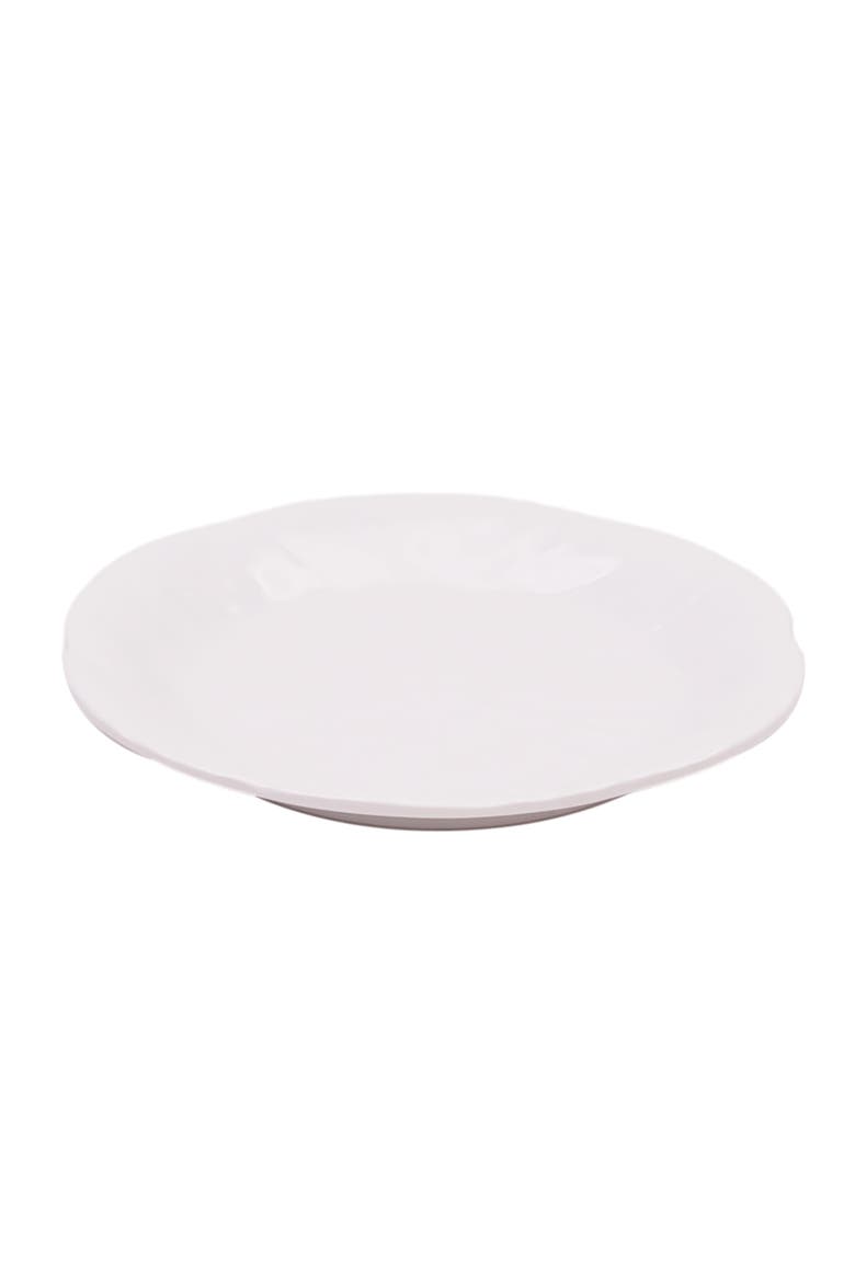 White Cabbage Leaf Set of 4 Salad Serving Plates 8.5", Alternate, color, Green