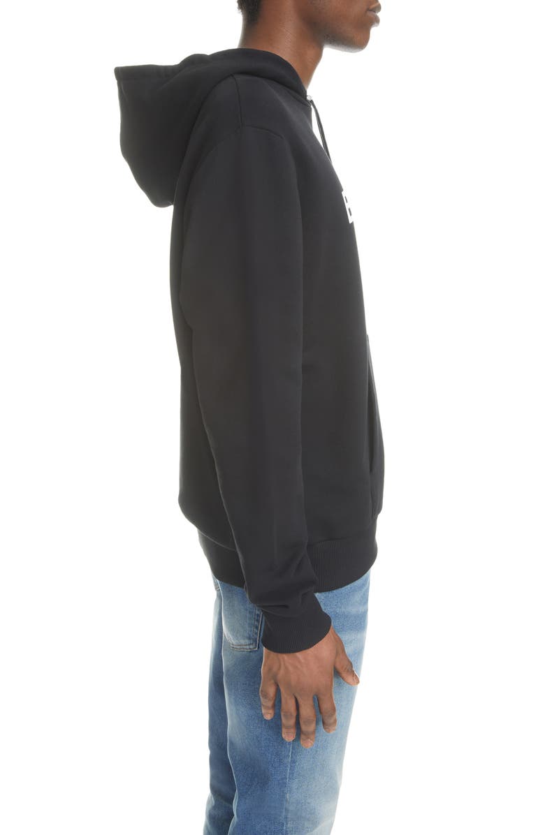 Balmain Logo Graphic Hoodie, Alternate, color, 