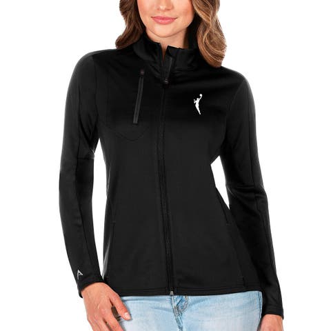 Women's Antigua  Black WNBA Logowoman Generation Full-Zip Jacket