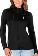 ANTIGUA Women's Antigua Black WNBA Logowoman Generation Full-Zip Jacket