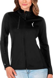ANTIGUA Women's Antigua Black WNBA Logowoman Generation Full-Zip Jacket