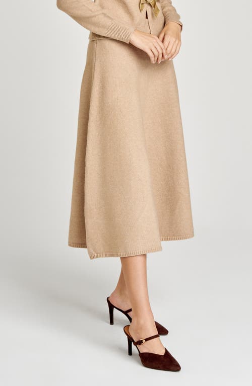 Wayf Kayla A-line Knit Midi Skirt In Multi