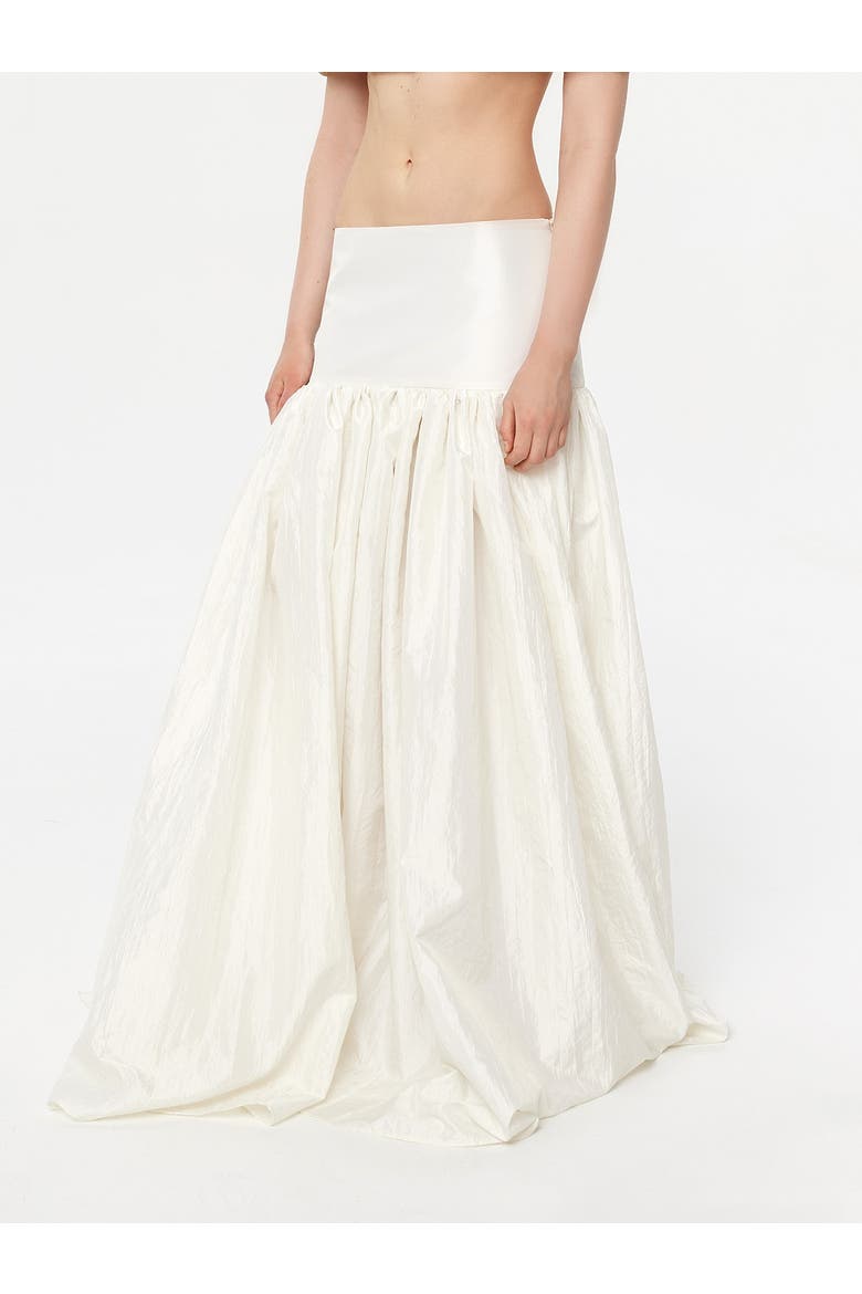 Maxi Bridal Taffeta Skirt, Main, color, Ivory