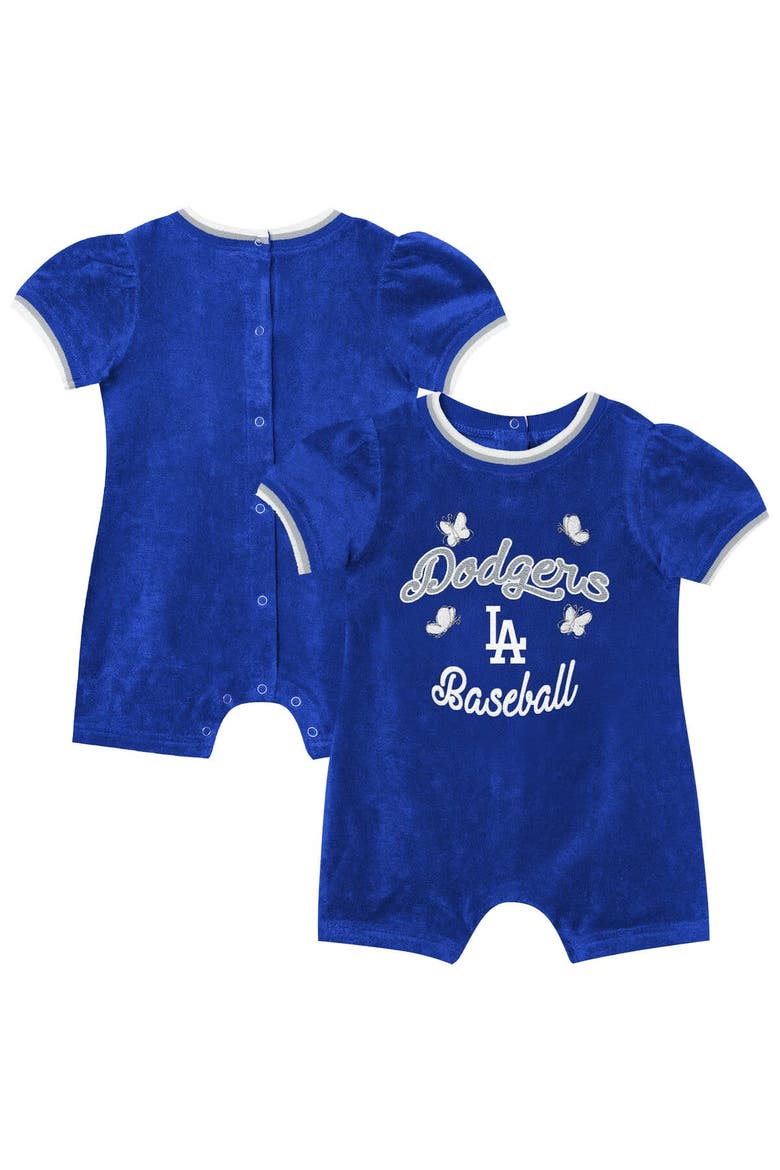 Girls Infant Outerstuff Royal Los Angeles Dodgers Wind-Up Coverall, Main, color, Royal
