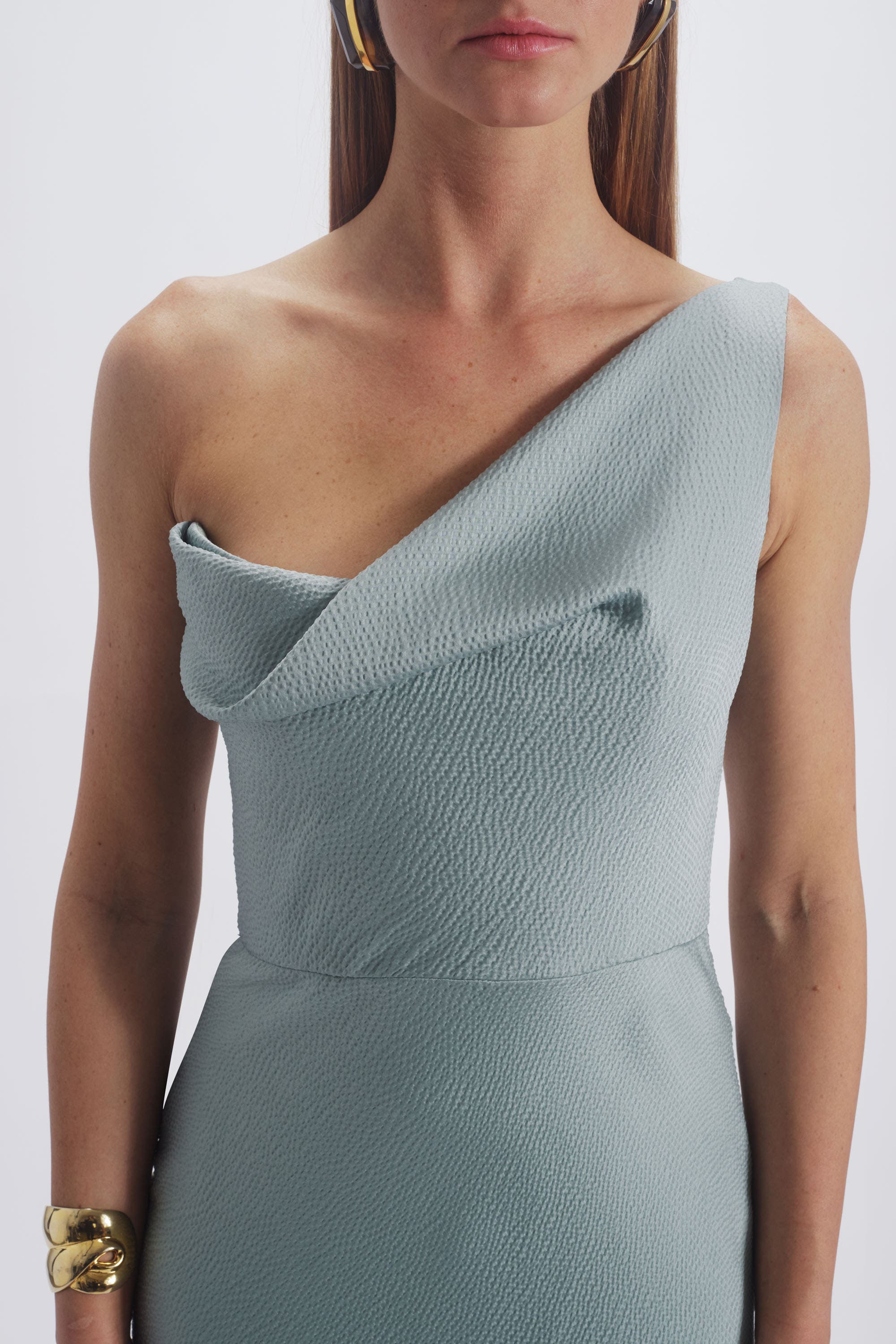 Hammered Satin Gown - image 3
